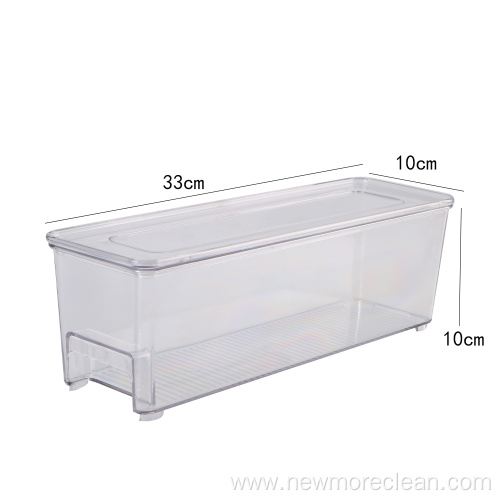 PET Refrigerator Food Storage Box With Lid